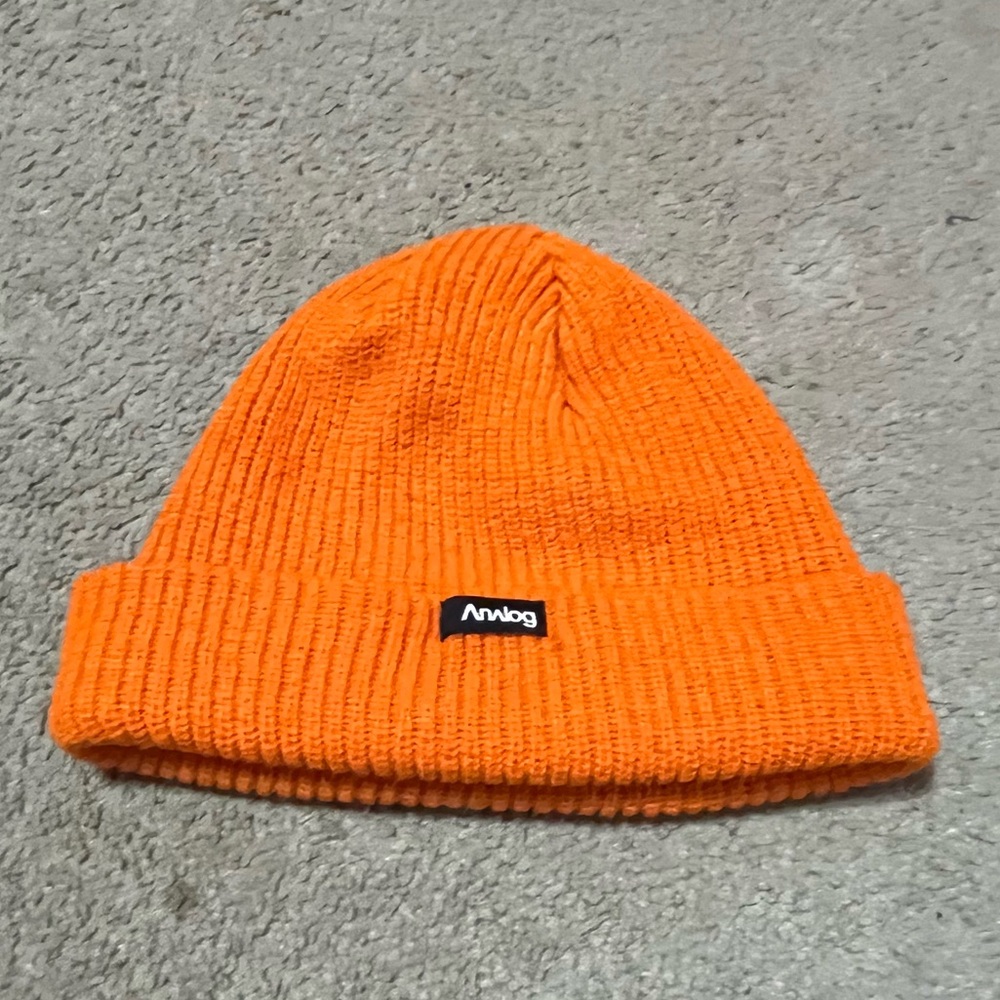 Analog one size Orange beenie